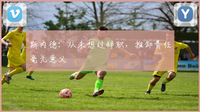 斯内德:从未想过辞职,推卸责任毫无意义