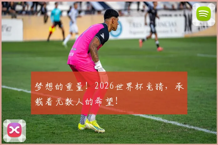 梦想的重量！2026世界杯竞猜，承载着无数人的希望！